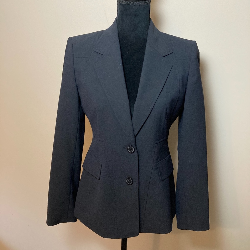 Anne Klein Jacket Blazer, Navy, S 4P
